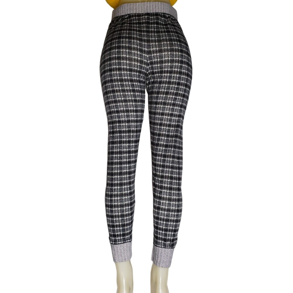 CUDDL DUDS Gray Plaid PJ Pajama Pants Size Medium